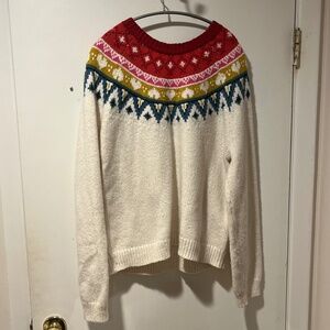 Marine Layer Fair Isle Sweater Size L